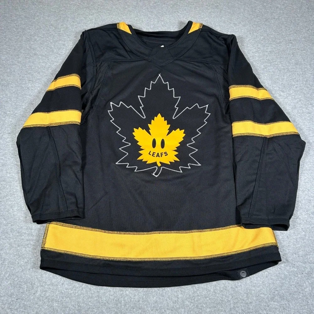 Adidas Toronto Maple Leafs x Drew House Jersey Size 50 Black‎ Alternate NHL NEW